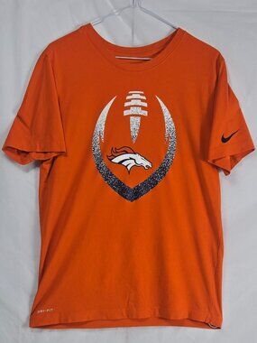 Men’s Medium Nike Dri-FIT Denver Broncos Team Orange Athletic T-Shirt